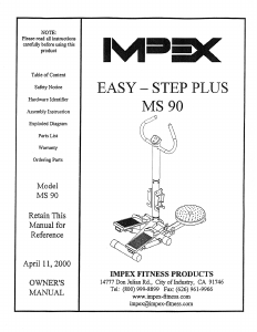 Handleiding Impex MS-90 Stepper