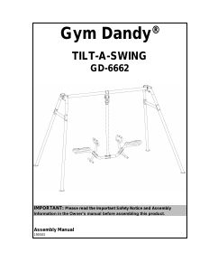 Käyttöohje Gym Dandy GD-6662 Keinu