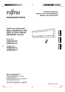 Manual Fujitsu AOBR24LFL Ar condicionado