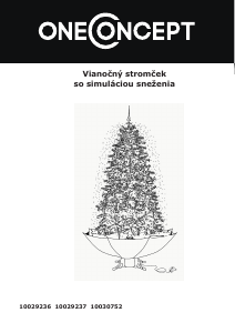 Návod OneConcept 10029237 Vianočný stromček