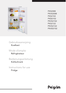 Mode d’emploi Pelgrim PKD2102 Réfrigérateur