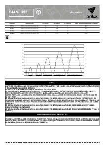 Manual de uso Prilux 093439 Árbol de navidad