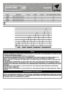 Mode d’emploi Prilux 999168 Sapin de Noël