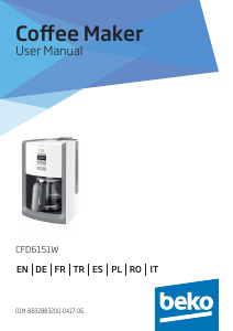 Mode d’emploi BEKO CFD6151W Cafetière