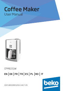 كتيب بيكو CFM6151W ماكينة قهوة