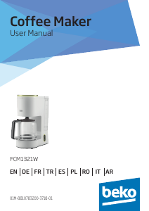 Manual de uso BEKO FCM1321W Máquina de café