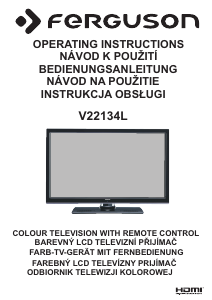 Handleiding Ferguson V22134L LED televisie