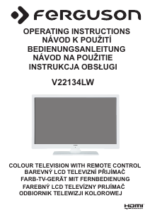 Handleiding Ferguson V22134LW LED televisie