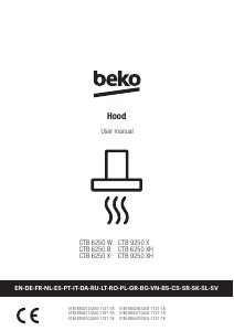 Návod BEKO CTB 6250 X Digestor