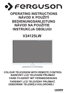 Návod Ferguson V24125LW LED televízor