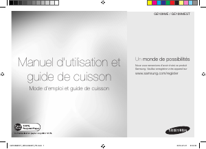 Mode d’emploi Samsung GE109MEST/XEN Micro-onde