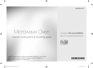 Manual Samsung MC28H5125AK/EU Microwave