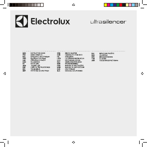 Manual de uso Electrolux UltraSilencer ZUSORIGDB+ Aspirador