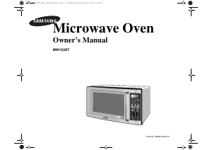 Manual Samsung MW123ST/XSG Microwave