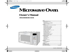 Manual Samsung MW1245WB Microwave