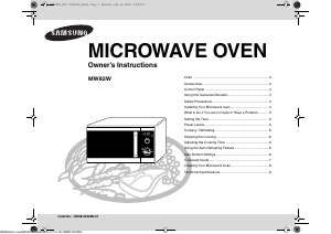 Handleiding Samsung MW82W/BOL Magnetron