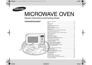 Manual Samsung CE2944N-5S Microwave