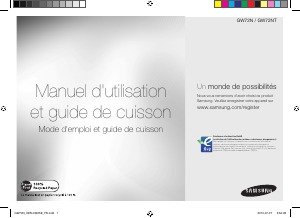 Mode d’emploi Samsung GW72N/XEN Micro-onde