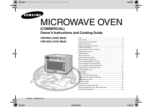 Manual Samsung CM1429 Microwave