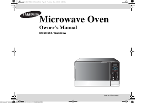 Manual Samsung MW8123W Microwave