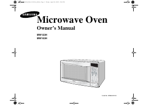 Manual Samsung MW103H/RAD Microwave