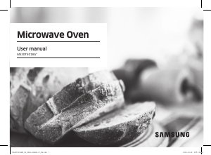 Manual Samsung MS30T5018AW/SA Microwave