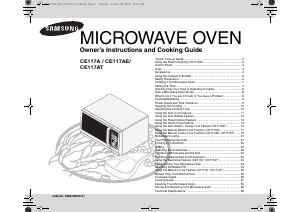 Manual Samsung CE117AT-S Microwave