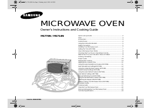 Manual Samsung M1714N Microwave