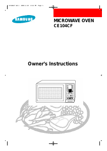 Manual Samsung CE104CFC Microwave