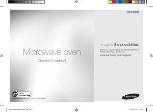 Manual Samsung ME0103MB Microwave