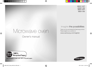 Manual Samsung ME9114W Microwave
