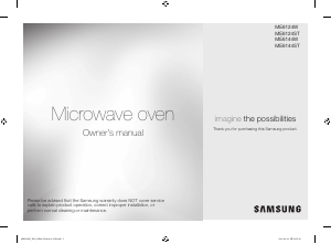 Manual Samsung ME6124ST Microwave