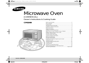 Manual Samsung CM1049 Microwave