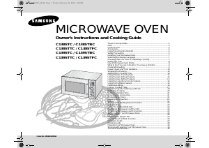 Manual Samsung C139STFC Microwave