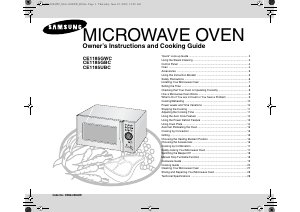 Manual Samsung CE1185GWC Microwave