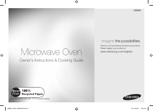 Manual Samsung GE86V-SS/XSG Microwave