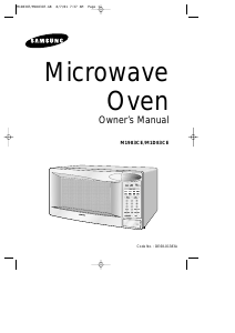 Manual Samsung M1D83CE Microwave