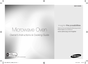 Manual Samsung GE0103MB Microwave