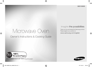 Manual Samsung GE0103MB/FAL Microwave