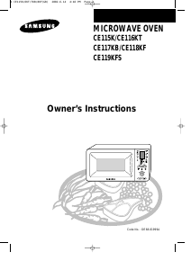 Manual Samsung CE119KFS Microwave