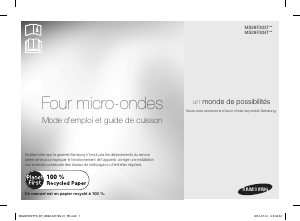 Mode d’emploi Samsung MS28F303TFS Micro-onde