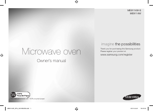 Manual Samsung ME9114W-S Microwave