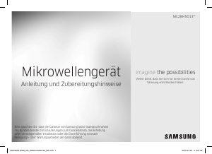 Bedienungsanleitung Samsung MC28H5013AW/EG Mikrowelle