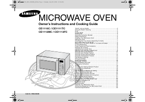 Handleiding Samsung CE1110C Magnetron