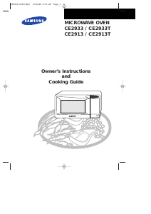 Manual Samsung CE2913 Microwave