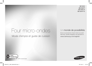 Mode d’emploi Samsung GE102V-X Micro-onde