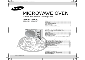 Manual Samsung CE2917N Microwave