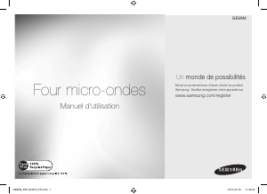 Mode d’emploi Samsung GE89M-S/XEF Micro-onde