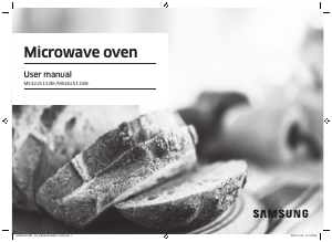 Manual Samsung MS32J5133BT Microwave