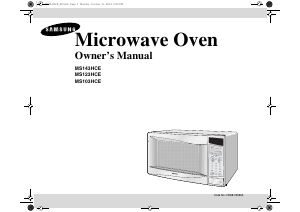 Handleiding Samsung MS103HCE Magnetron